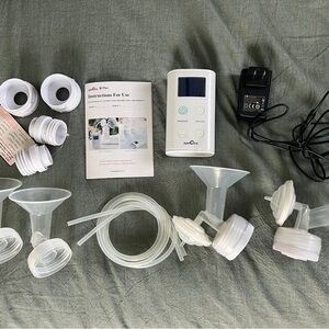 Spectra Double Electric Breast Pump Set - White/Clear
